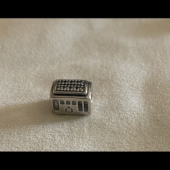 SOLDPandora charm with white Cz stones - Picture 2 of 5